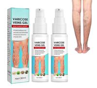 2pièces Gel modéré VeinCare,crème pour les varices,traitement des varices pour les jambes, gel apaisant pour les varices et les jambes, améliore la circulation sanguine, soulage le gonflement