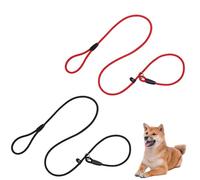 2pièces Laisse pour Chien Réglable en Nylon,Laisse Retriever aux Intempéries,Double Laiss pour Chiens de Petite,Solide et Durable,Poinçon Antidéflagrant,Convient aux Petits Chien(1.3M)