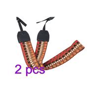 2Pièces Lanière Caméra Vintage Orange Coton Raffiné Durable