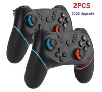 2pièces Manette Switch QUMOX Manette sans Fil pr Switch/ Switch OLED, Nintendo Manette Switch Pro Turbo Adjustable/Vibration 6 Axes