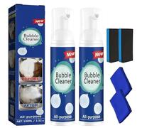 2pièces Materiatl Spray moussant hautement efficace pour la décomposition de l'huile,Spray nettoyant multi-usages sans rinçage pour graisses et saletés tenaces