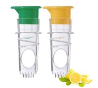 2Pièces Presse Citron Manuel,Agrume Extracteur de Jus Manuels Fruit Lemon Squeezer Juice Manual Juicer Extractor,Mini New Presse-Agrumes Presse-Citron Screw-Top à Zesteur,pour Fruits Orange Machine