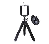 2Pièces Selfie Stand Extensible Noir Rotation 360 Pour Smartphone