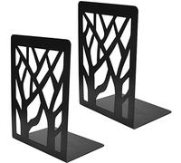 2Pièces Serre-Livres, Bookends, Séparateurs de Livres Anti-Dérapant, Presse Livre Noir, Cale Livre et CDs pour Maison Bureau Bibliothèque École Étagères