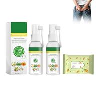 2pièces Spray Apaisant Hémorroïdes, Action Rafraîchissante Et Calmante Pour Un Soulagement Immédiat, Réduit L'inconfort Et Les Irritations, Format Pratique Pour Une Utilisation Discrète En Déplacement