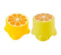 2pièces Tabouret Thème Fruits Plastique Grand Petit Tabouret Cartoon Sécurisé Et Stable Pour École Maternelle Et Primaire Pour Activités Extérieures