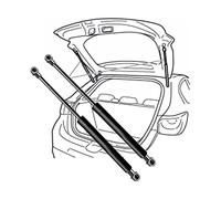 2pièces Verin Hydraulique Coffre pour Jaguar E-PACE 2017 2018 2019, Vérins à Gaz Démarrage Hayon Arrière Ressort Amortisseurs Accessoires
