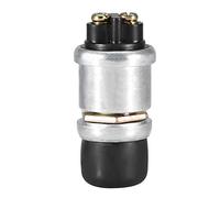 2Pin 12V 20A bouton de klaxon interrupteur de démarrage-poussoir couvercle en caoutchouc résistant aux intempéries et 2 bornes pour interrupteur de voie de bateau de voiture interrupteur de démarrage