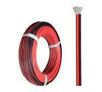 2Pin Silicone Cable 5m 10m 20m 50m Red Black Wire 20 22 24 26 AWG Super Soft Power For Motor Inverter(2Pin Silicone Cable; 20m; 20 AWG)