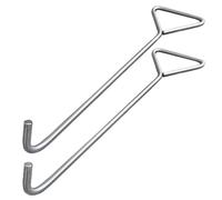2PSC Crochet Levage Acier Rigide Pour Couvercles Regards 30 50 70 80 Cm