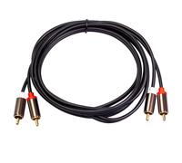 2Rca à 2 Rca Mâle Câble Audio Plaqué Or Câble Audio Rca 1M Cinéma Maison Dvd Tv Cd Amplificateur Boîte de Résonance