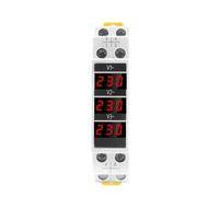2RD58I8PM Disjoncteur SDM010, Type Rail modulaire, voltmètre numérique triphasé, Instrument électrique électronique, AC 80-500 V, 1 pièce