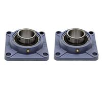 2RS UCFL 204 / SF20 204 Lot de 2 roulements de bloc d’oreiller en fonte 20 mm d’alésage