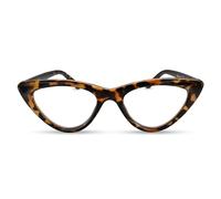 2SeeLife Lunettes de lecture œil de chat pour femme - Verres entièrement agrandis | 3 couleurs et 9 pouvoirs de grossissement - Tortoise 1.00