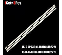 2Set-6Pcs Bande de rétroéclairage LED BBK E43DM1000 MCPCB JP43DM 43LEM-1043/FTS2C 43LEM-5043/FTS2C 43LEX-5058/FT2C JS-D-JP43DM-A81EC (80227) ""Nipseyteko
