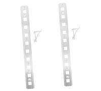2set Clips de Fixation pour Étagère de Réfrigérateur en Acier Crochets | Argenté, Pièce de Remplacement, pour Armoire Réfrigérée Commerciale et Congélateur de Restaurant