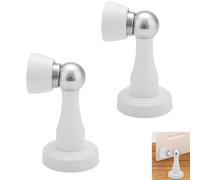 2set Magnet Door Stopper, acier inoxydable blanc Strong Magnetic Door Catch Stopper Consert des accessoires