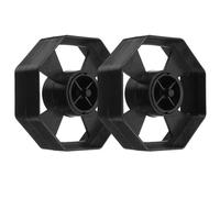 2set Mandrin de Rechange Noir en Plastique Stable | Support Stable pour Grands Rouleaux, Distribution Fluide, Facile à Remplacer, Usage en Entrepôt et Magasin