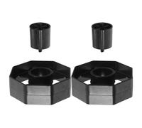 2set Noyau Interne Noir pour Distributeur de Ruban Adhésif Stable | Accessoire Compatible Dévidoirs de Bureau, Support pour Grands Rouleaux, Usage en Bureau et Magasins D'expédition