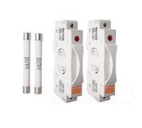 2Set porte-fusible PV avec fusible 10x85m 1500VDC limite de courant haute pression boîte combinaison système photovoltaïque(2a)