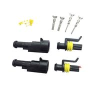 2set YL357Y 1Pin Car Waterproof Connectors AMP Socket Wire Connection Dustproof High Pressure Resistant