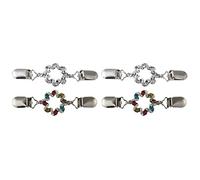 2sets Buckle Brooch Fashionable Flower Pin for Women's Clothing and Scarf Decorations 2pcs*2