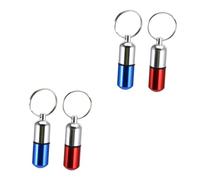 2sets pilule FOB Keychain Emergency Médication porteuse pour voyager 2pcs * 2