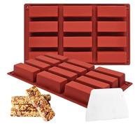 2Silicone chocolat+1 Grattoir;12Cavités moule chocolat dubai;Moule tablette chocolat;Silicone de qualité alimentaire,Facile à Démouler,Idéal pour la fabrication de collations à la maison