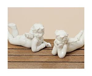 2Sort l20cm ange en porcelaine