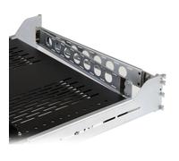 StarTech Étagère coulissante 2U ventilée – Profondeur ajustable – 56,7kg – Gestion câbles – noir