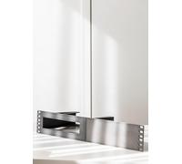 2U Support de montage en rack pour MinisForum MS-01 - 19" Support de serveur | Imprimé 3D pour armoire réseau & Homelab (blanc, pour 1 x gauche + ouverture)
