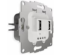 2USB 2U-449474 simple Montage encastré IP20 gris clair