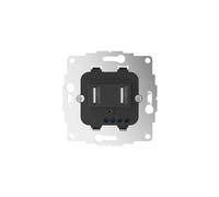 2USB - Prise encastrable InCharge PRO SI - Chargeur rapide - Prise murale double USB - Compatible avec les buissons et les petits SII - 250 V 16 A avec USB-A et USB-C 15 W/3 A - Anthracite