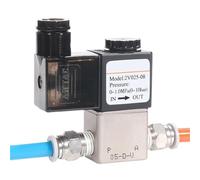 2V025-06 2V025-08 AC220V/DC24V Pneumatic Air Solenoid Valve 2 Position 2 Port Normally Closed Air Magnetic Valve(2V02506B-DC24V)