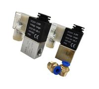 2V025-06 2V025-08 Normally Closed Air Water Oil Solenoid Valve Coil Led 2 Port 2 Ways 220V 12V 24v Air Magnetic Valve Pneumatic(G-110V-ADD PC12,2v025-08)(G-12v-add Pc6,2v025-06)