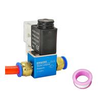 2V025-08 Électrovanne pneumatique électrique 12 V 24 220 2 positions ports 1/4" normalement fermé 6 mm 8 raccord cannelé for tuyau(DC 24V,PC 12MM Fittings)