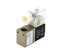 2V025-08 Normally Open 12V 24V 220V 1/4" BSP 2 Way 2 Position Air Solenoid Valve 2V025-08 Pneumatic Control Valve(With 4MM Fittings)