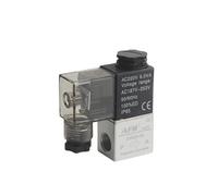 2V025-08 Valve 12V 24V 110V 220V 36V Volt Air Solenoid Valves 2 Position 2 Port 1/4" Normally Closed Pneumatic Solenoid Valve(10mm hose pipe,DC24V)