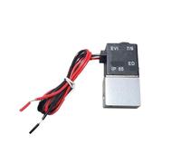 2V025 Pneumatic Solenoid Valve 2 Way Normally Closed DC12V DC24V AC110V AC220V 1/4" Female Port 1pcs Valve Opens With Energized(6mm,DC 24V)
