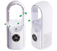 2v1 LED RVB Fan vertical et LCD Humidificateur USB