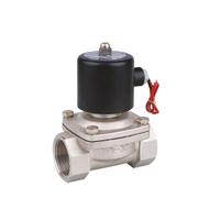 2WB-8 1/4 3/8 1/2 3/4 1 Electrovanne à membrane à action directe en acier inoxydable Vanne électromagnétique à bobine carrée normalement fermée Sanmin (2WB-15 G1-2, DC12V)