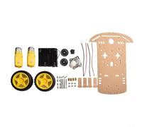 2WD Kit de châssis de voiture robot intelligent avec encodeur de vitesse pour Arduino DIY apprentissage éducatif, suivi de la détection d'évitement d'obstacles, moteurs à engrenages 1:48,