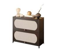 2WFYJNITP Buffets et bahuts Buffet d'angle Double Couche avec bibliothèque et tiroirs, Meuble de Rangement sur Pied for Salon, 80 cm pour la Salle à Manger