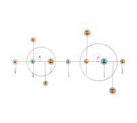 2WFYJNITP Chapeau Porte-Manteau Mural créatif avec 7 Crochets décoratifs for clés et vêtements, for entrée, Chambre, Porche Organisateur(Blanc)