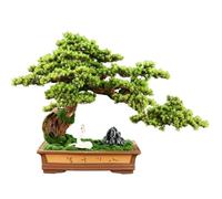2WFYJNITP Décoration Bonsaï Artificiel avec Pot rectangulaire en céramique, décoration d'entrée de Salon, Ornements de Plantes artificielles Facile d'entretien