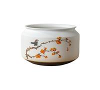 2WFYJNITP Décorative Pot de Fleurs Circulaire en céramique for orchidées succulentes, intérieur et extérieur, avec Trou Drainage Moderne