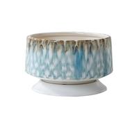 2WFYJNITP Décorative Pot en céramique for Plantes d'intérieur, Pot de Fleurs Circulaire Peu Profond for succulentes avec Trous Drainage et Base Amovible Moderne(Grand)