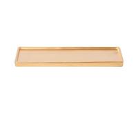 2WFYJNITP Plateaux pour Plantes Bac d'égouttage rectangulaire for Plantes de Jardin, Soucoupe for Pot Fleurs en céramique Multicolore pour jardinières(Gold,Grand)