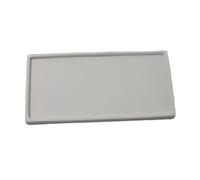 2WFYJNITP Plateaux pour Plantes Bac d'égouttage rectangulaire Simple for palettes, Soucoupe for Pot de Fleurs en céramique for intérieur et extérieur pour jardinières(Grigio,Petit)
