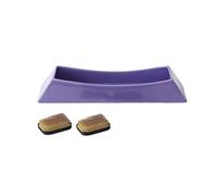 2WFYJNITP Plateaux pour Plantes Soucoupe rectangulaire en céramique for compositions Florales, Plateau Minimaliste de Table avec Deux kenzan pour jardinières